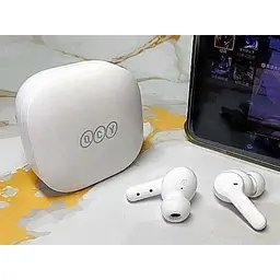 Бездротові навушники QCY T13 TWS Bluetooth білі - мініатюра 4