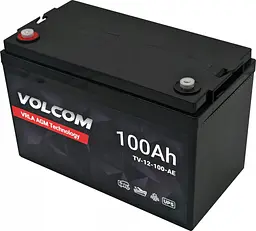 Акумулятор AGM Volcom 12V 100 Ah VRLA - мініатюра 3