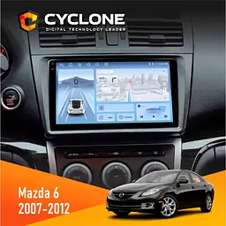 Штатна магнітола Mazda 6 (GH) 2007-2012 Cyclone C9-012 4x64, DSP, 4G Cyclone (НФ-00007938)