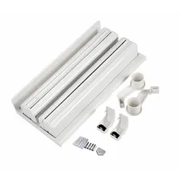 Настінний диспенсер-тримач для паперових рушників та фольги, білий 37.5 × 18 × 7 см - мініатюра 7