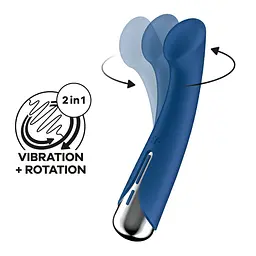Вібратор із ротацією Satisfyer Spinning G-Spot 1 Blue Satisfyer SX0556 99345 - мініатюра 1