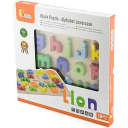 Дерев'яний пазл Viga Toys Англійська алфавіт малі літери (50125) - мініатюра 3