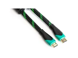 Кабель PowerPlant (KD00AS1249) HDMI - HDMI, 3м, позолочені конектори, 2.0V, Double ferrites, Highspeed