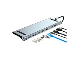 Док-станція Dynamode 11 in 1 BYL-2003 Grey - мініатюра 2