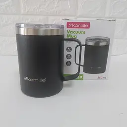 Термокухоль Kamille KM-2159 360 мл чорний - мініатюра 2