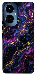 TPU чохол Demsky Purple space marble для TECNO Camon 19 (CI6n) / 19 Pro (CI8n)