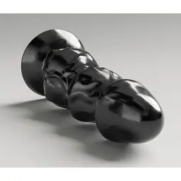 Анальна пробка All Black Steroid ABS22 Shuttlecock 24 см (чорний) - мініатюра 2