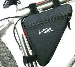 Велосипедна сумка на раму B-Soul S14327 1L Чорна - мініатюра 3