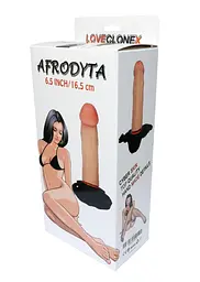 Страпон B - Series Real Proteza-Afrodyta Strap On-Loveclonex 6,5", 16 см (тілесний) - мініатюра 8