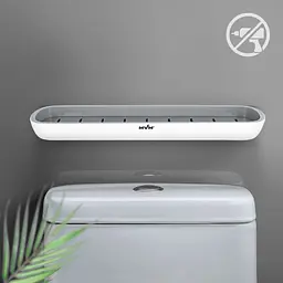 Полиця велика МВМ My Home BP-18 клейка біла з сірим (BP-18 WHITE/GRAY) - мініатюра 5