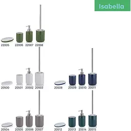 Йоржик для унітаза Kela Isabella 46x10.5 см зелене листя (22008) - мініатюра 4