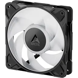 Вентилятор 120 мм, Arctic P12 Pro A-RGB, Black, 120х120х25 мм, ARGB підсвічування, 600-3000 об/хв, 4-pin (PWM, 40 см) / 3-pin (ARGB, 40 см), гідравлічний підшипник (ACFAN00309A) - мініатюра 2