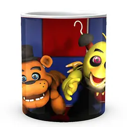 Кухоль GeekLand Five Nights At Freddys П'ять ночей з Фредді Четверо аніматорів FN.02.388 330 мл білий - мініатюра 2
