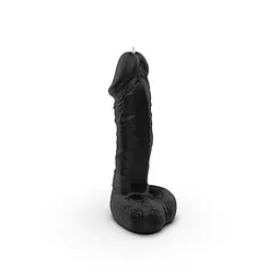 Свічка член Pure Bliss 18 см Black - мініатюра 5