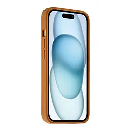 Чохол-накладка Kajsa Briquette Collection Rhombus Apple iPhone 15 Brown - мініатюра 4