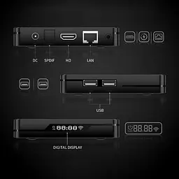 Смарт ТВ приставка X88 Pro X5M 4/64 Гб Smart TV Box Android 14 - мініатюра 3