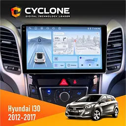 Штатна магнітола Hyundai i30 2012-2017 CAN Cyclone C9-012 4x64, DSP, 4G Cyclone (НФ-00007874)