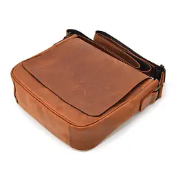 Чоловіча шкіряна сумка через плече TARWA 28×26×9 см sum0025686 - мініатюра 7