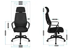 Крісло офісне Markadler Manager 2.8 Black - мініатюра 8
