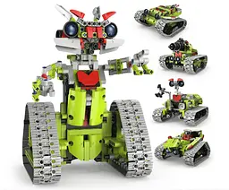 Конструктор робот програмований STEM-робот 5 в 1 Robots  Variable Warrior з пультом і додатком робот-трансформер для дітей на радіокеруванні, 705 деталі