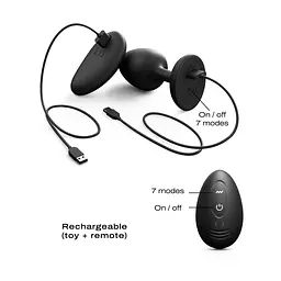 Анальна пробка Dorcel Geisha Plug Infinite M 8.5 см (чорний) - мініатюра 6