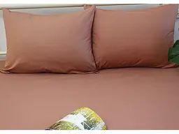 Простирадло на гумці + наволочки Mahogany Rose TAG tekstil 160х200х20 см pbe0040936 - мініатюра 3
