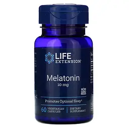 Мелатонін, Melatonin, 10 мг, 60 капсул Life Extension vit0001702 - мініатюра 2