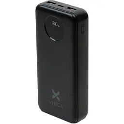 Батарея універсальна Vinga 20000 mAh 22.5W Display Black (VPBB2022) - мініатюра 1