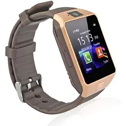 Розумний годинник Smart Watch DZ09 з крокоміром Brown (sw012-hbr) - мініатюра 2