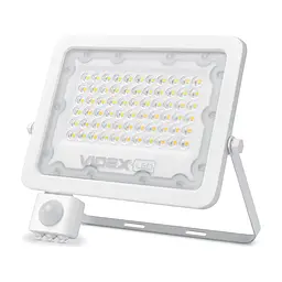 Прожектор Videx LED 50W 5000K с датчиком движения (VL-F2e505W-S)