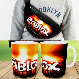 Подарунковий набір: Сумка-бананка + Кружка Роблокс "Roblox", дитячий, для хлопчика (00200)