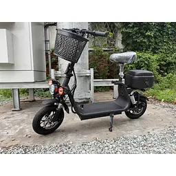 Електросамокат із сидінням 14" Giant U12 Max (800W, 48V, 15Ah) з кофром-багажником Чорний - мініатюра 3