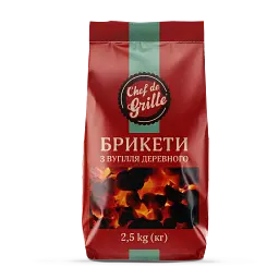 Брикет деревновугільний Chef de Grille 2.5 кг