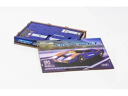 Дерев’яний 3D конструктор Fast car Gt, Puzzleоk (Puz-26915), 164 дет. (синій) - мініатюра 4