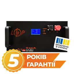 Акумулятор LP LiFePO4 25,6V - 280 Ah (7168Wh) (BMS 200A/100А) LCD метал Smart RM RS485/CAN