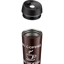 Термокухоль Ardesto Coffee Time, нержавіюча сталь, коричневий, 450 мл (AR2645CB) - мініатюра 3