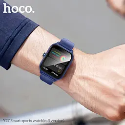 Смарт-часи HOCO Y27 Smart sports watch(call version) синій 6942007645447 - мініатюра 2