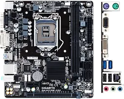 Материнська плата Gigabyte GA-H110M-S2V LGA 1151v1 (GA-H110M-S2V) Б/В - мініатюра 2