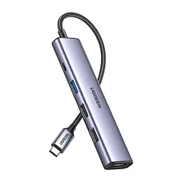 USB-хаб UGREEN CM478 USB-C To HDMI+1xUSB3.0 A+2xUSB2.0 A+PD Power Converter (UGR-15495)