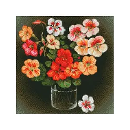 Алмазна мозаїка Ідейка Настурції kovtun_olga_art 40х40 см