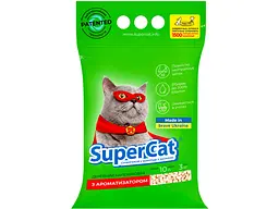 Наповнювач для туалету SuperCat Деревний вбирний з ароматизатором 3 кг 5 л (3551)