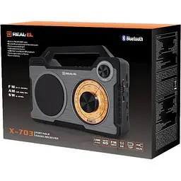 Радіоприймач Real-El X-703 Black (EL121800002) - мініатюра 3