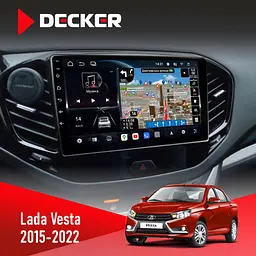 Штатна магнітола Lada Vesta 2015-2022 Decker D9-011 4x64, DSP, 4G, 360 Decker (НФ-00005944)