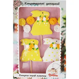 Набір кондитерських декорацій Добрик "Зайчики" 57 г (814779)  - мініатюра 4