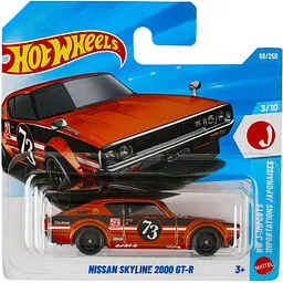 Базова машинка Hot Wheels HW J-Imports Nissan Skyline 2000 GT-R помаранчева (5785) JJJ50-N521