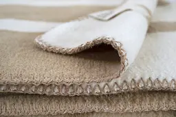 Плед Lotus Home - Infinity Stripe бежевий 200x220 - мініатюра 4