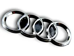 Емблема керма Audi Хром 24х62 мм (на скотчі)
