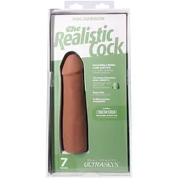 Фалоімітатор Doc Johnson The Realistic Cock ULTRASKYN 7 Inch, 17.1 см - мініатюра 11