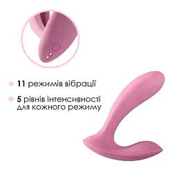 Смарт-вібратор у трусики Svakom Erica Romantic Rose, дуже гнучкий, 2 мотори - мініатюра 4