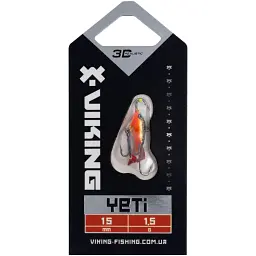 Балансир Viking Fishing Yeti Ice Jig 15mm 1.5g #10 Golden Dark - мініатюра 2